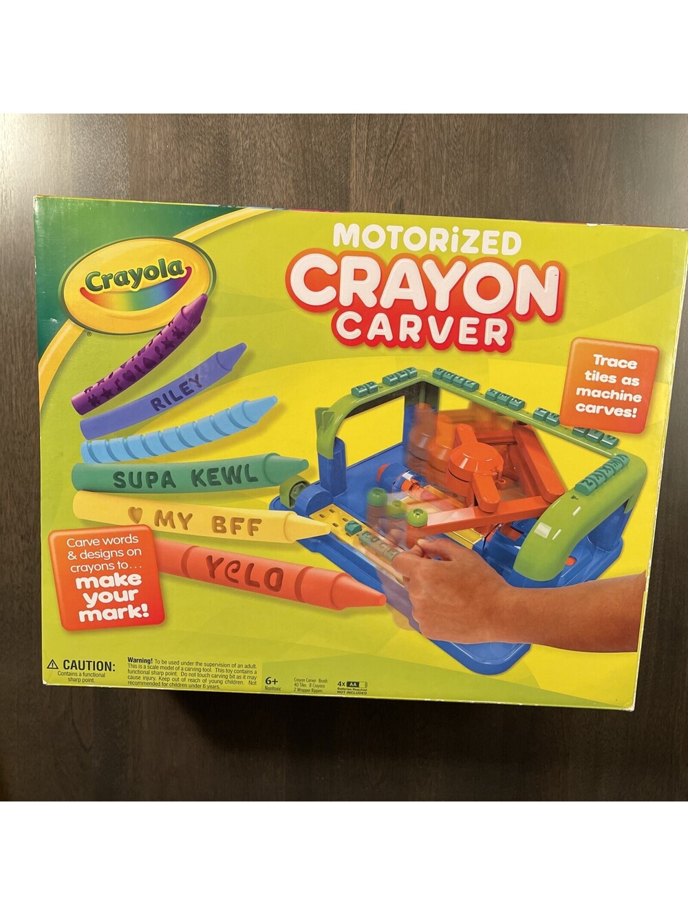 CRAYOLA MOTORIZED CRAYON CARVER SET NEW IN BOX